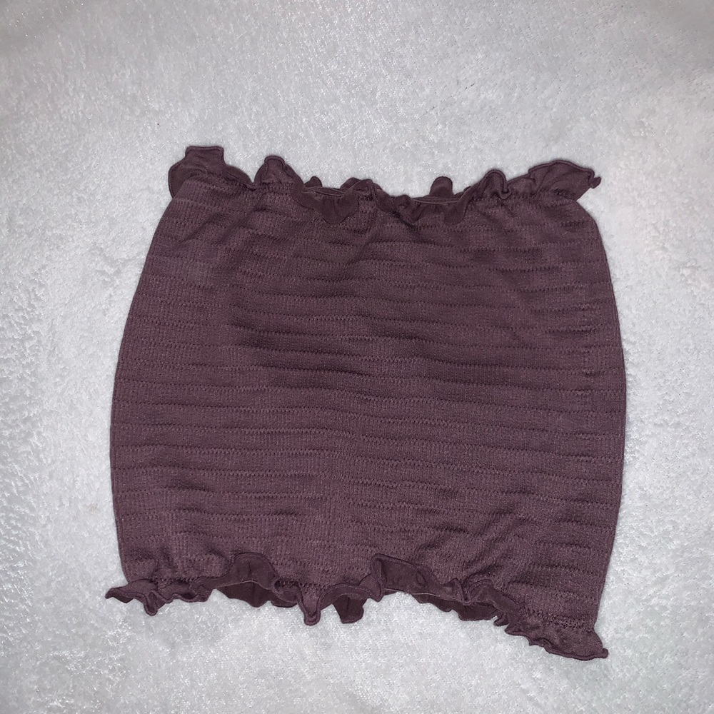 Ribbed tube top